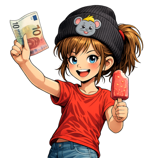 Mimimouse with coins